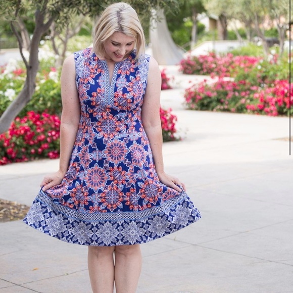 adorne cornelia cotton dress Stitch Fix Floral Dress Adorne Cornelia Cotton Dress 2025 Black dresses Color:Black-Royal Blue NA-06.11.26AM White Maxi Dress, Beach